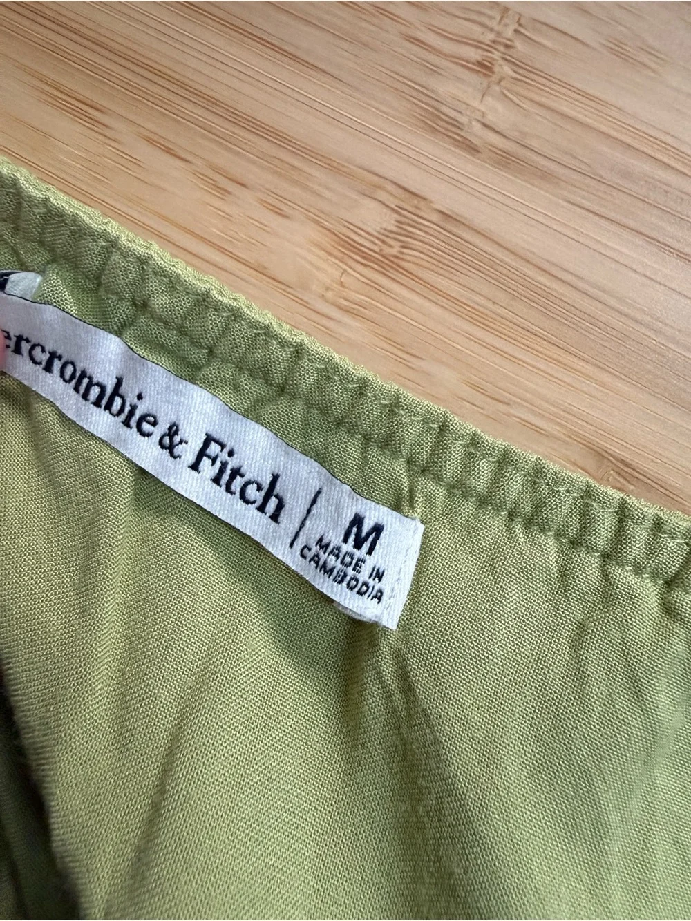 Abercrombie & Fitch Olive Cutout Spaghetti-Strap Maxi Dress